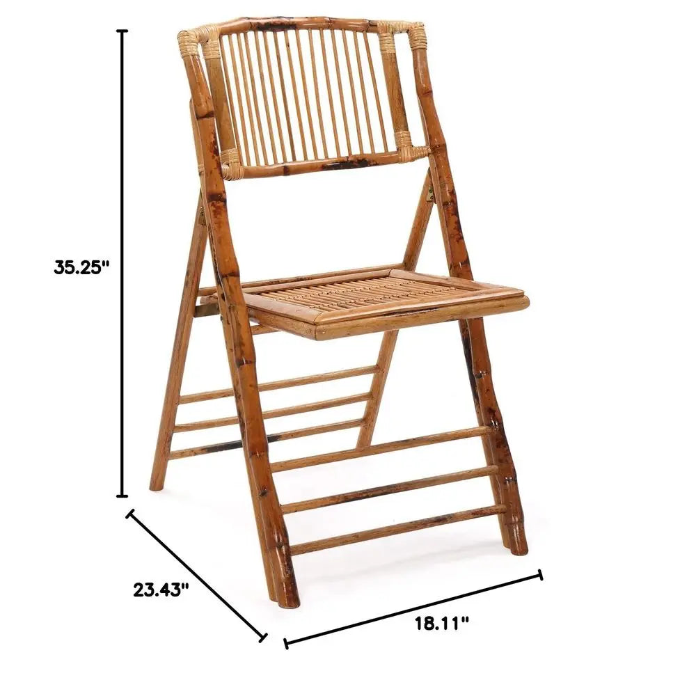 Bamboo Foldable Dining Wood Chairs