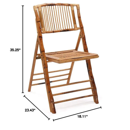 Bamboo Foldable Dining Wood Chairs