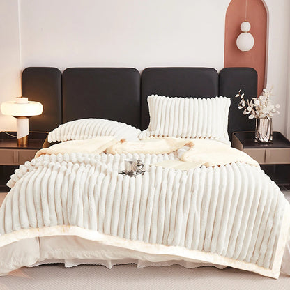 1pc Weighted Sherpa Fleece Blanket