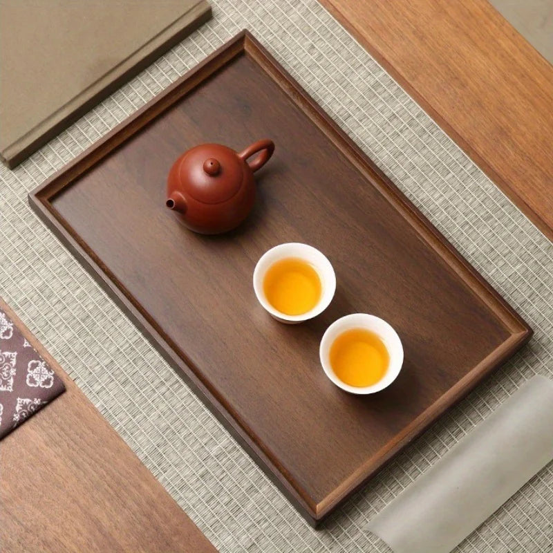 1pc Vintage Bamboo Wood Serving Tray