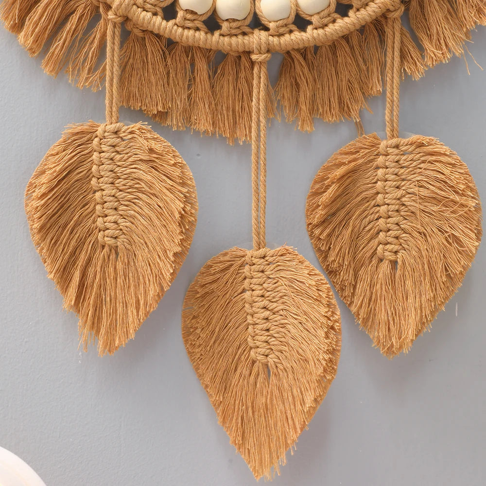 Hand Woven Decorative Wall Hanging Mirror