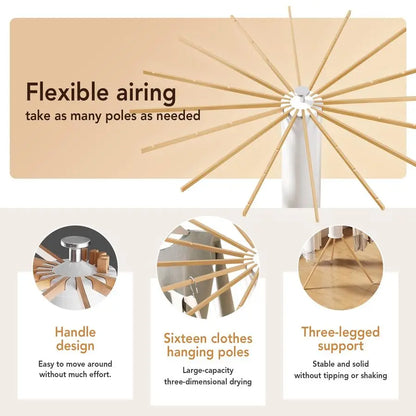 Tripod Clothes Drying Rack Portable Laundry Stand