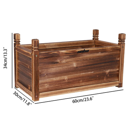 Wooden Raised Flower Bed Indoor Outdoor