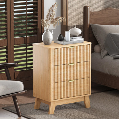 Mid-Century Modern Wooden Bedroom Nightstand