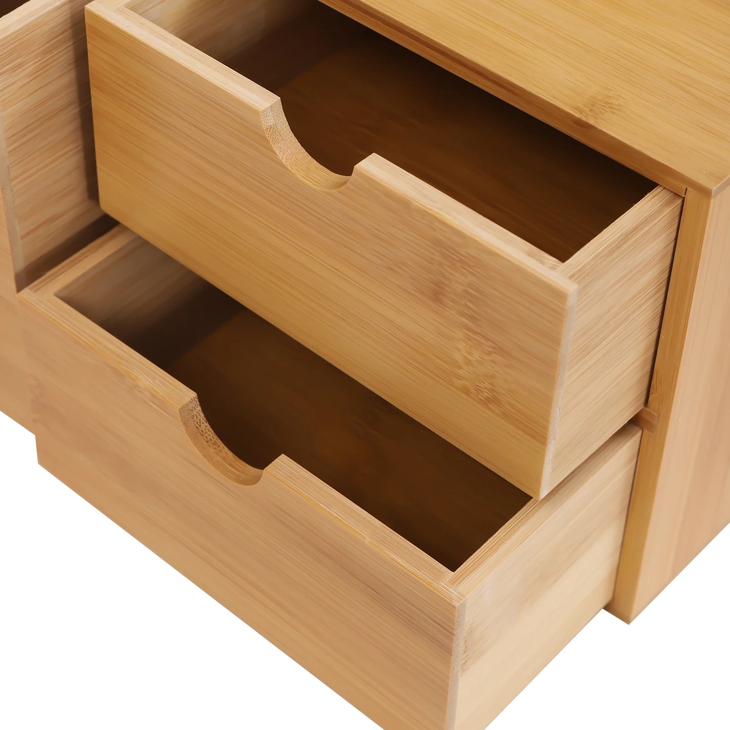 Wooden Desk Organizer Storage Box