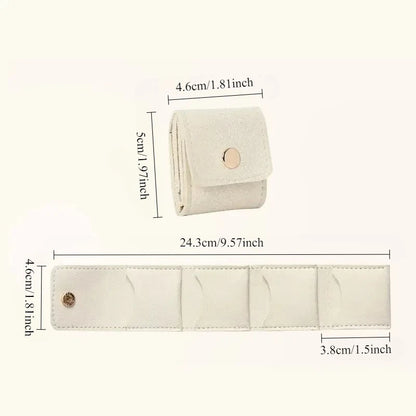 Mini Leather Jewelry Portable Travel Storage Bag