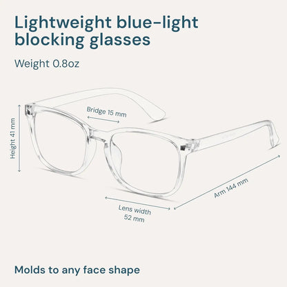 Clear Blue Light Glasses for Computer & Gaming