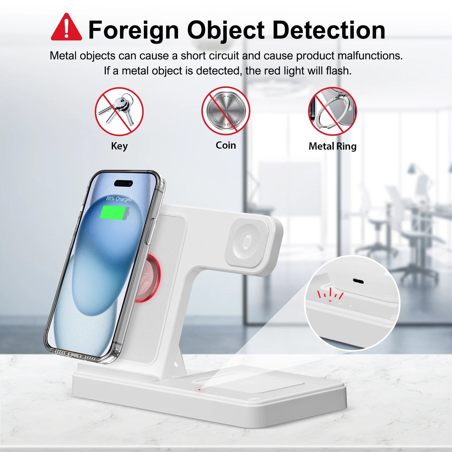3 In 1 Magnetic Wireless Charger Stand