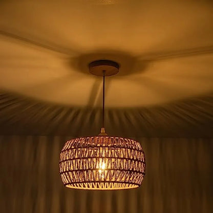 Rattan Pendant Light Fixture Ceiling Bohemian Chandelier
