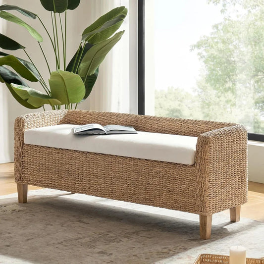 Rattan Storage with Backrest/End of Bed
