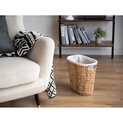 Wicker Waste Basket, Handwoven for Bedroom Bathroom