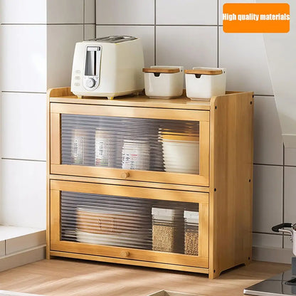 2 Doors Freestanding Kitchen Countertop Storage Cabinet