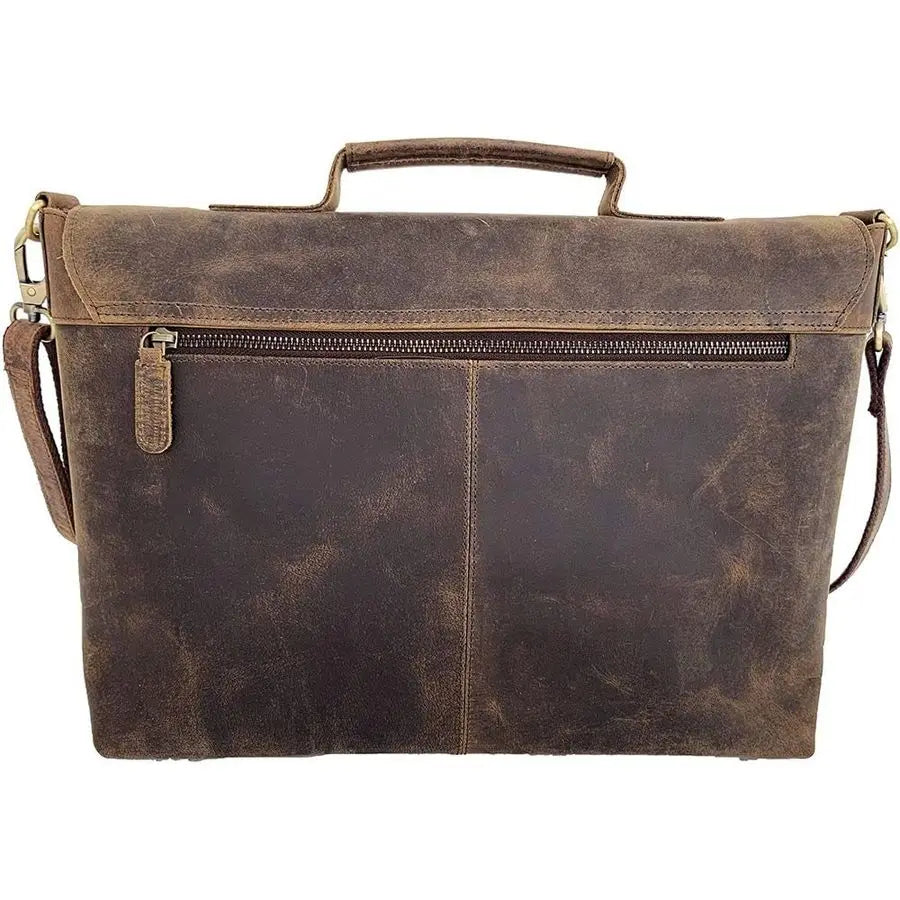 Leather Laptop Messenger Bags for Men and Women