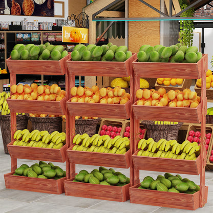 4-Tier Vertical Raised Planter Box Elevated Garden Bed