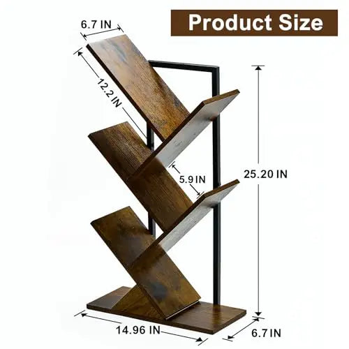 Five Tier Tree Wall Floating Bookshelf