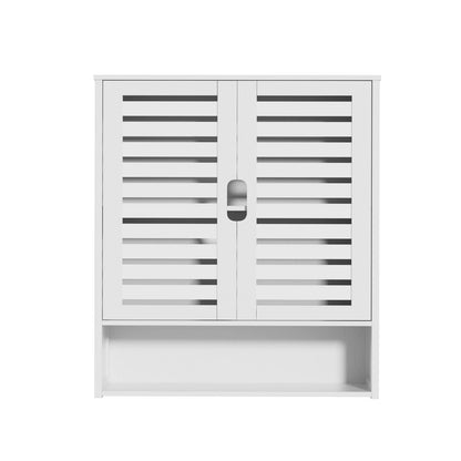 Wall-Mounted Bamboo Bathroom Cabinet Storage