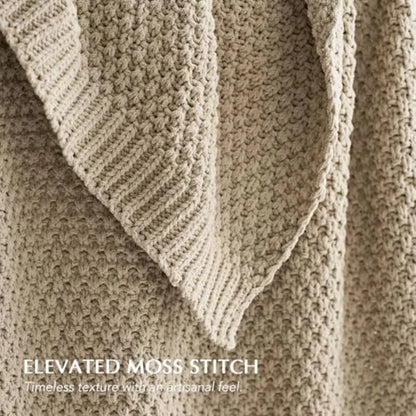 Chunky Chenille Knit Throw Blanket for Couch