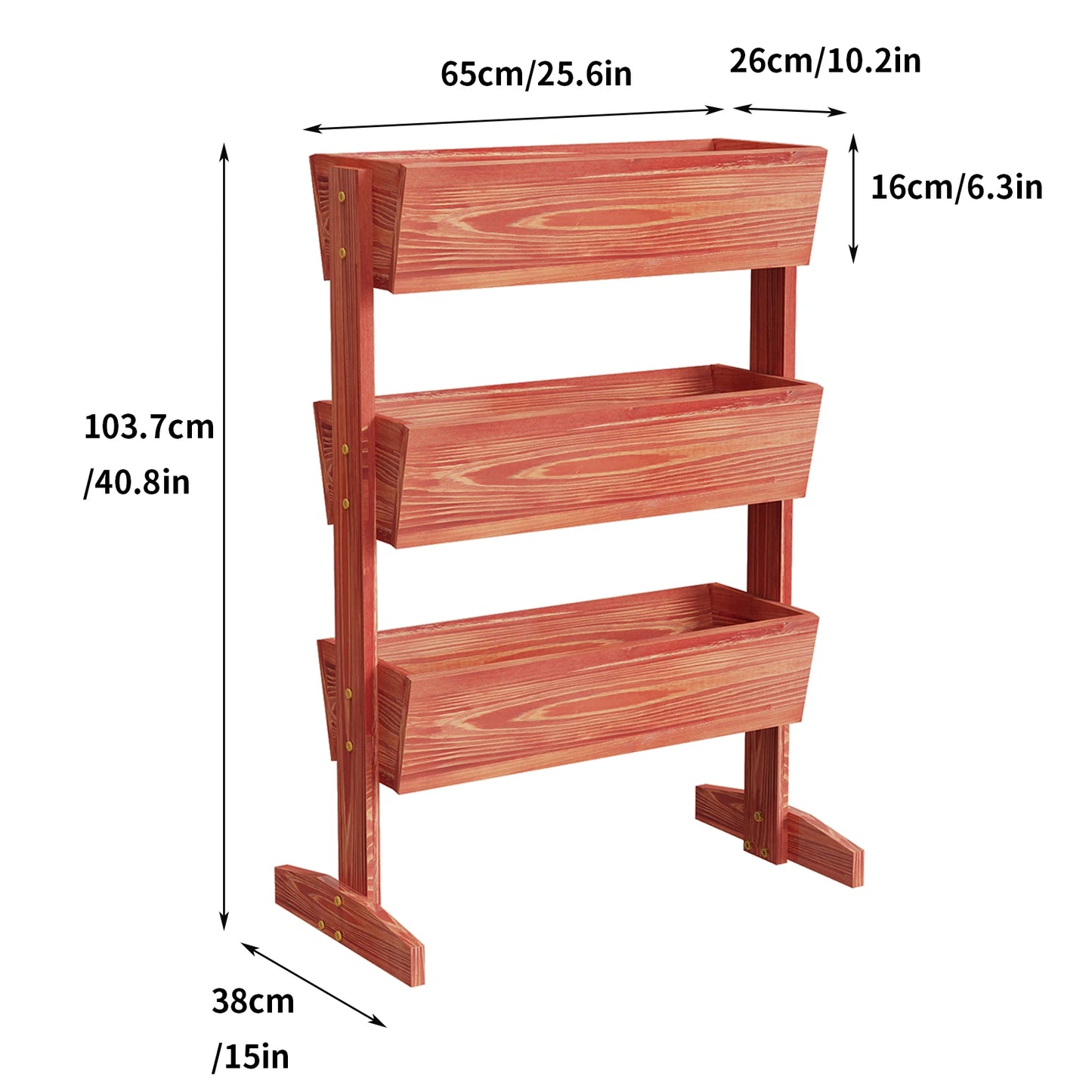 Vertical Raised Planter Box for Gardening