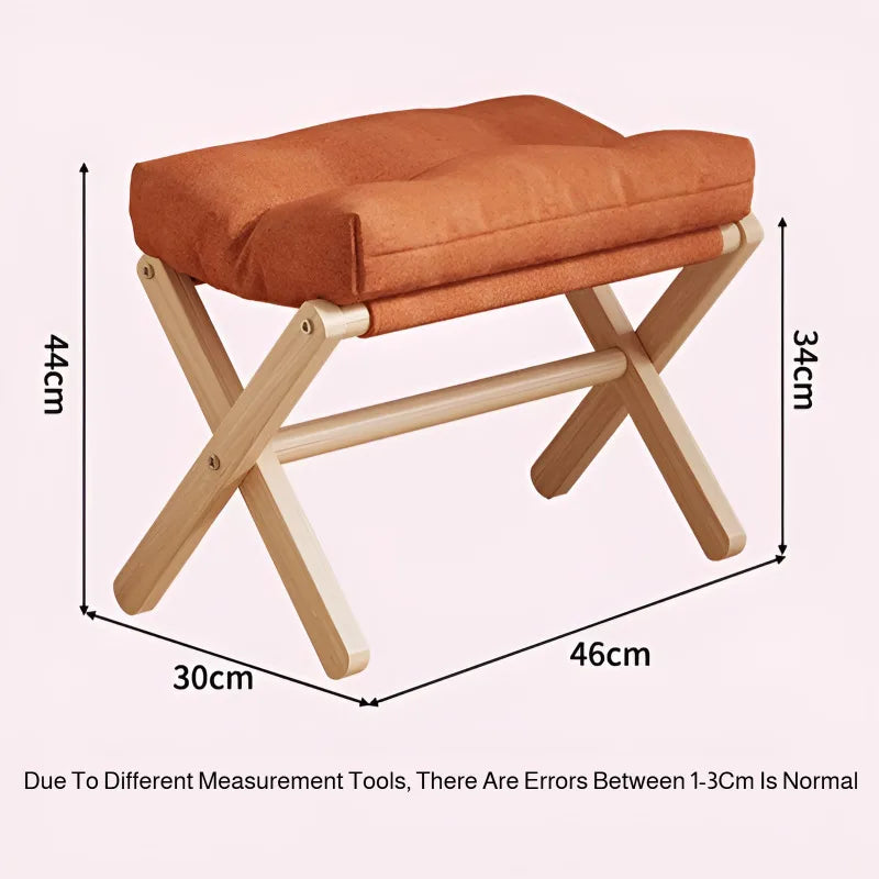 Solid Wood Shoe Changing Stool