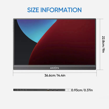 Portable Monitor 1080P Second Monitor External Screen