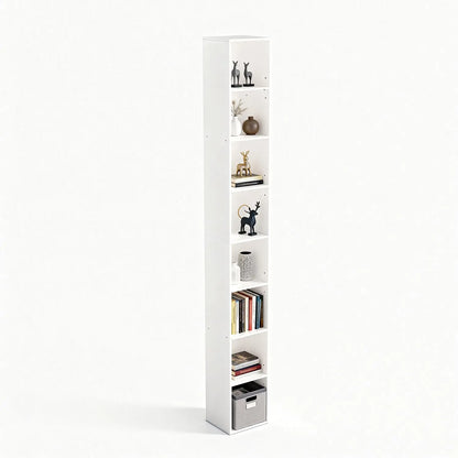 6-Tier Tall Cube Bookshelf Modern Storage Organizer
