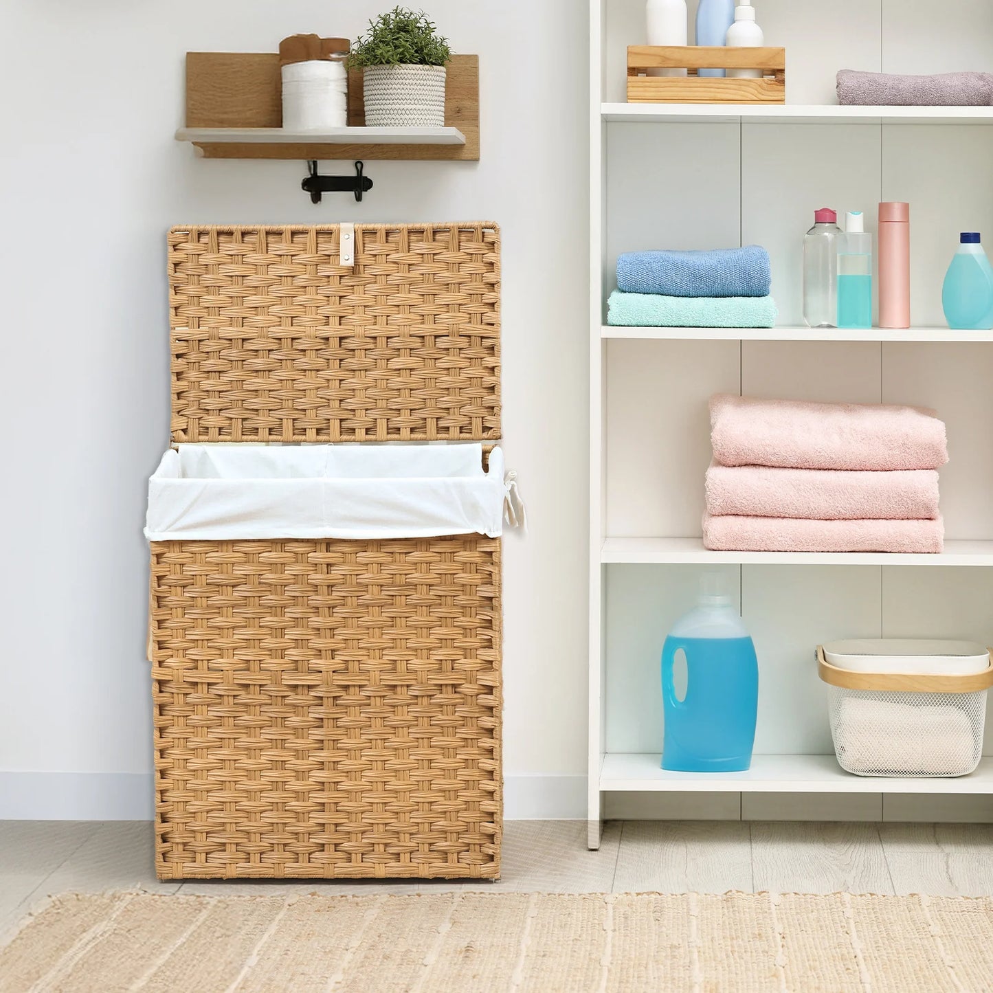 Large Capacity Collapsible Rattan Storage Box