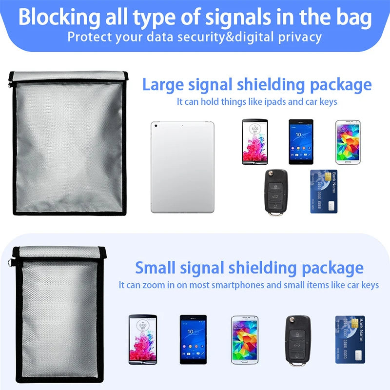 Fireproof Waterproof Faraday Bag Anti-Hacking Pouch