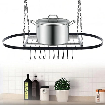Pot Pan Rack Decorative Wall Mounted Storage