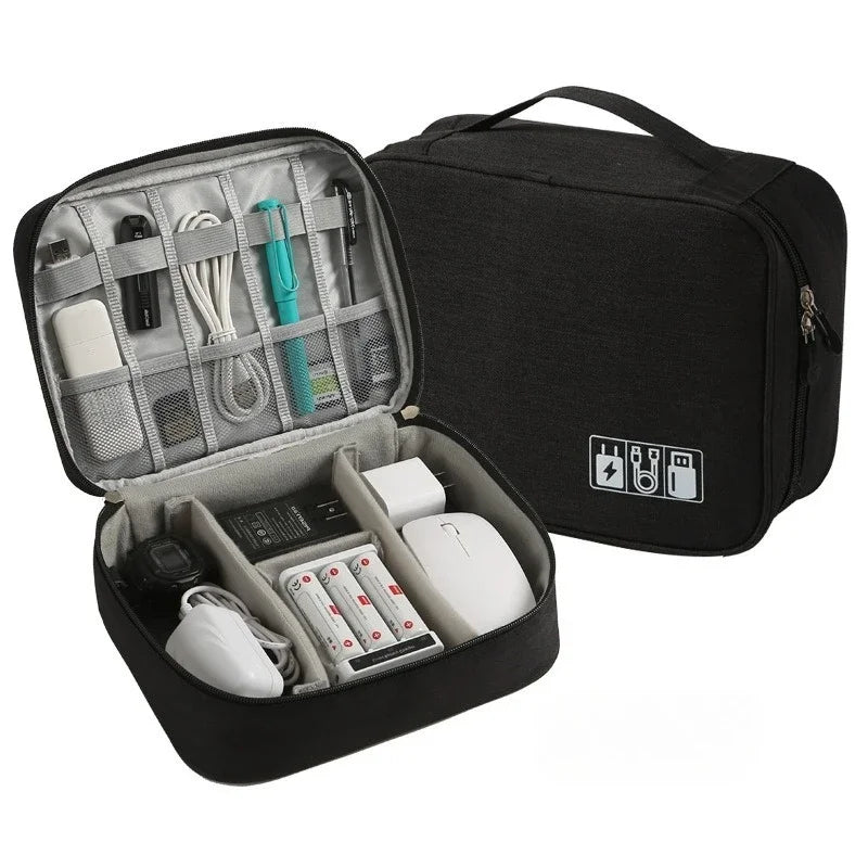 Electronic Accessory Bag Portable Travel Cable Organizer
