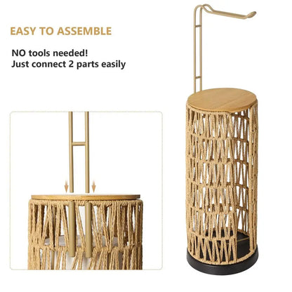 Toilet Paper Holder with Storage