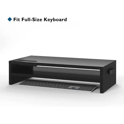 Wood Monitor Riser 2Tier Desktop with Storage