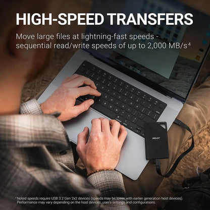 1TB Portable SSD USB-C Rugged
