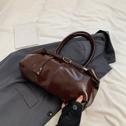 Leather Hobo Fashion Travel Handbag For Women