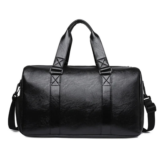 Leather Waterproof Handbag Training Fitness Bag for Travel