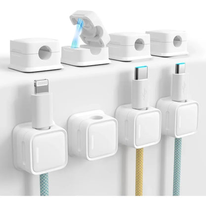 8-pack Magnetic Desk Cable Clamp
