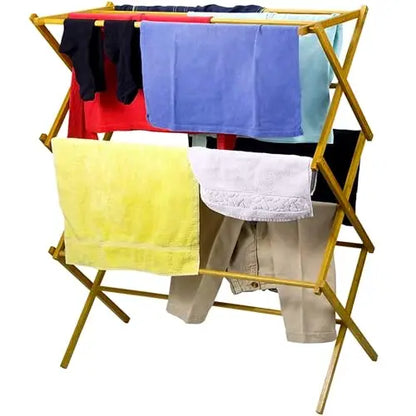 Bamboo Folding Laundry Drying Rack