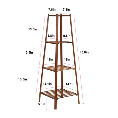 Bamboo Tall Plant Stand Storage Rack