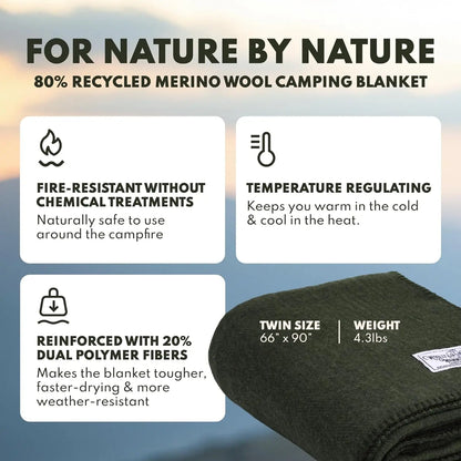 Wool Blanket for Cold Weather Camping