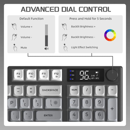 Wireless Gaming Keyboard Creamy Membrane