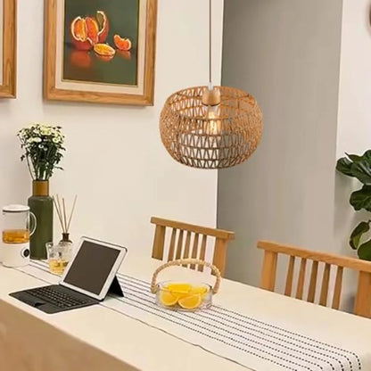 Rattan Pendant Light Fixture Ceiling Bohemian Chandelier