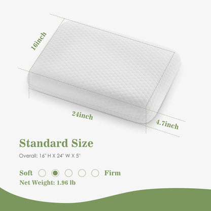 Memory Foam Pillows with Washable Comfort Cover