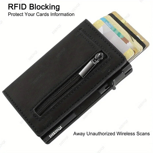 Anti-RFID Business Carbon Fiber Card Holder