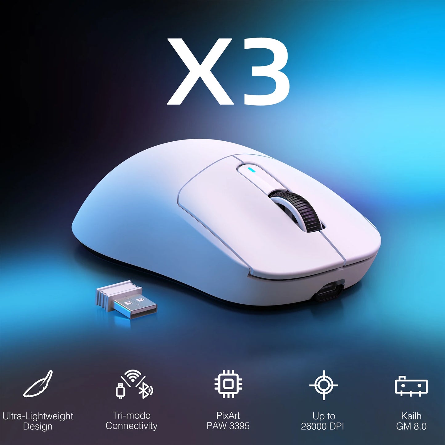 Bluetooth Wireless  Gaming Mouse Ergonomic