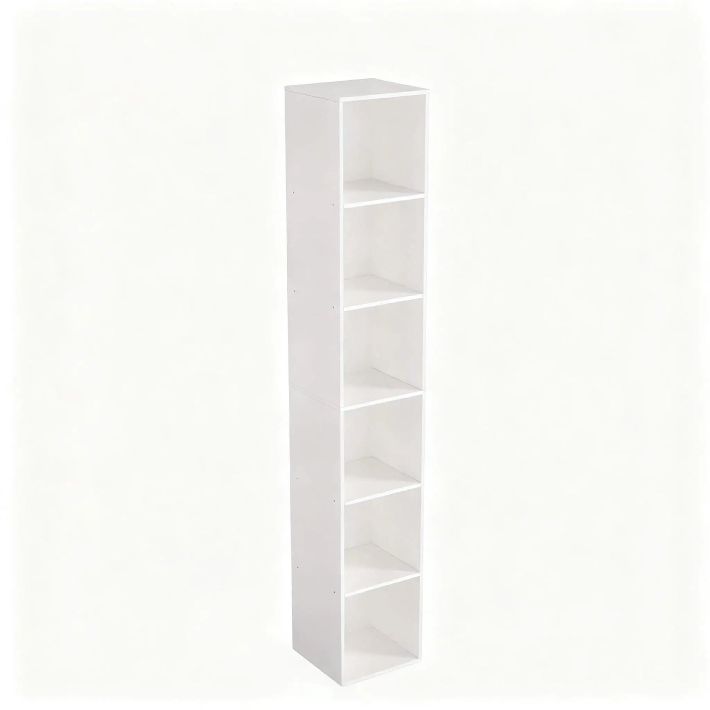 6-Tier Tall Cube Bookshelf Modern Storage Organizer
