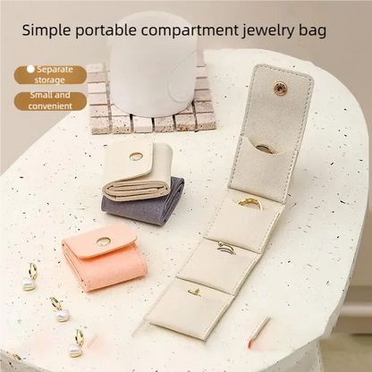 Mini Leather Jewelry Portable Travel Storage Bag