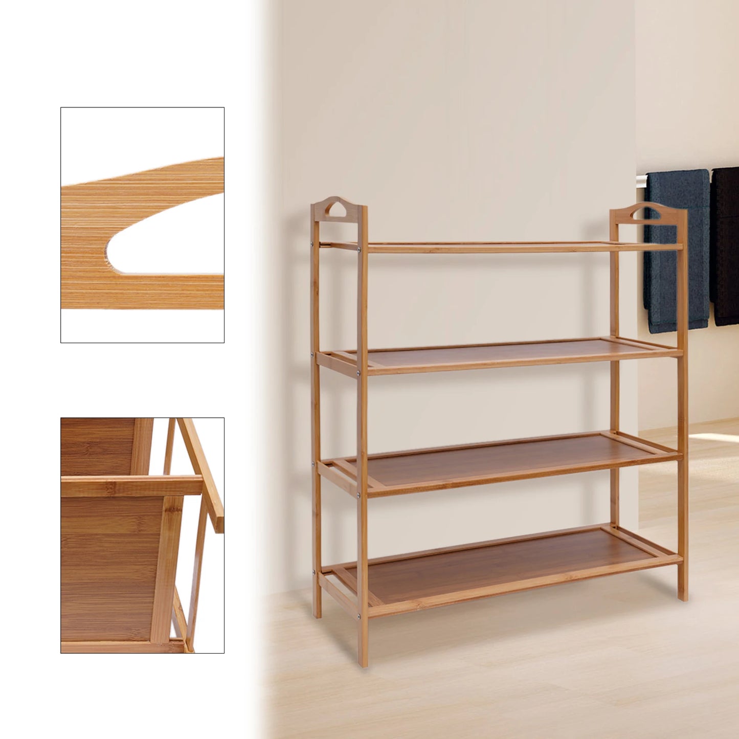 Entryway Storage Rack Shoe Display Organizer