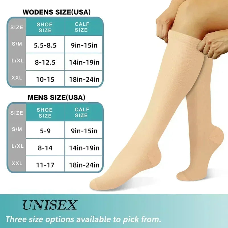 1 Pair Women's & Men's Compression Socks