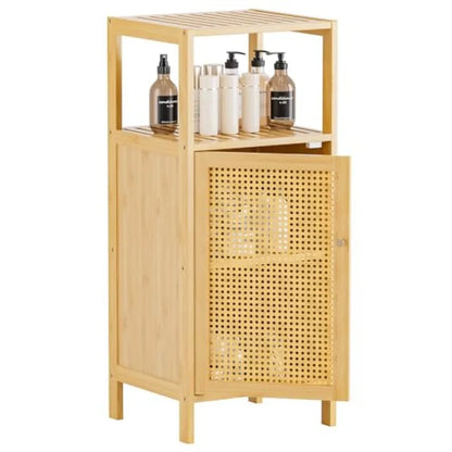 Bathroom Storage Cabinet Rattan