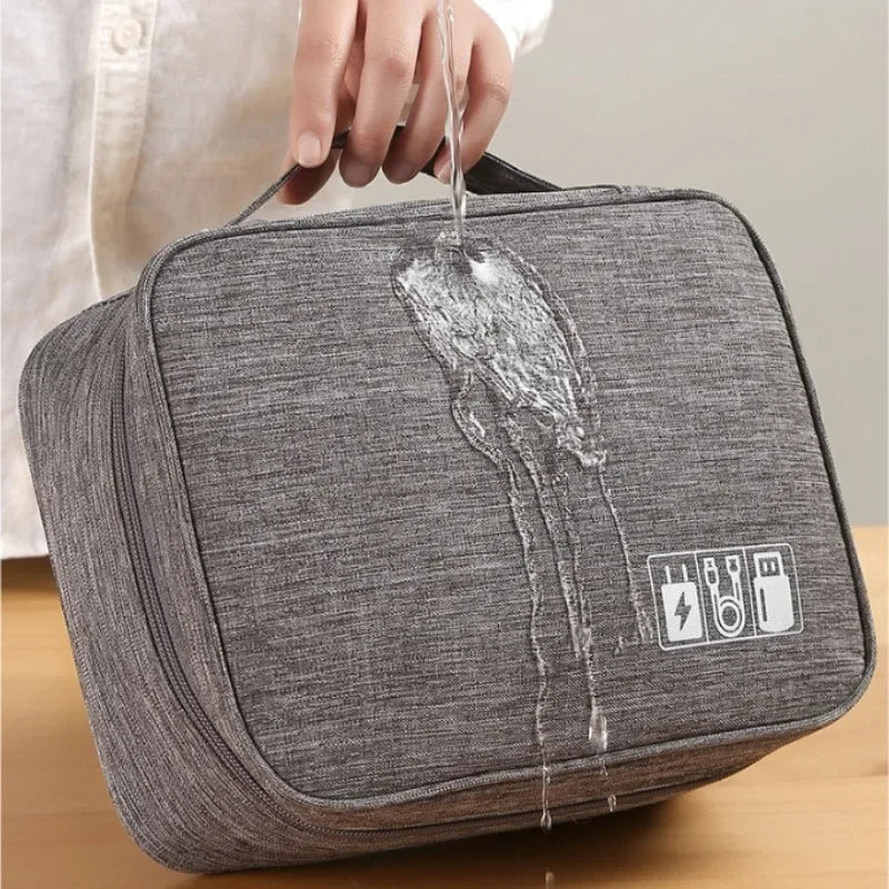 Electronic Accessory Bag Portable Travel Cable Organizer