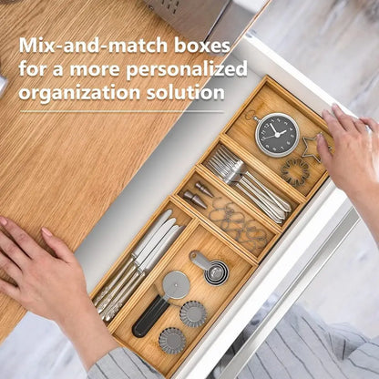 Stackable Silverware Tray Utensil Organizer Cutlery Holder